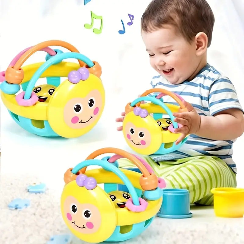 Baby Sensorikball – Greif-, Rassel- & Lernspielzeug für 0–6 Jahre