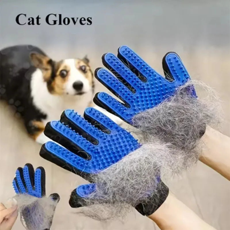 Silikon-Pflegehandschuh für Hunde & Katzen – Sanftes Enthaaren