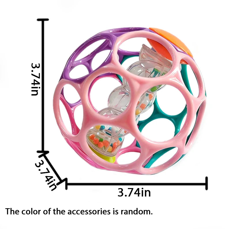 6-in-1 Baby Sensorikball aus Silikon – BPA-frei, weich & lehrreich