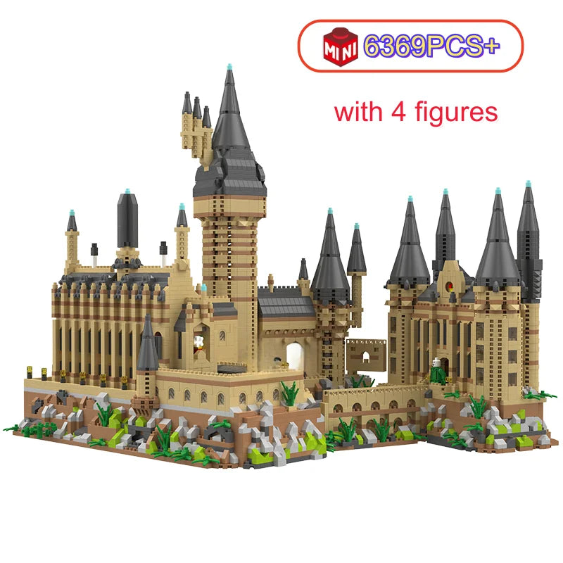 Magisches Schloss Micro-Bausteinset mit Beleuchtung – DIY Klemmbausteine ab 14 Jahren