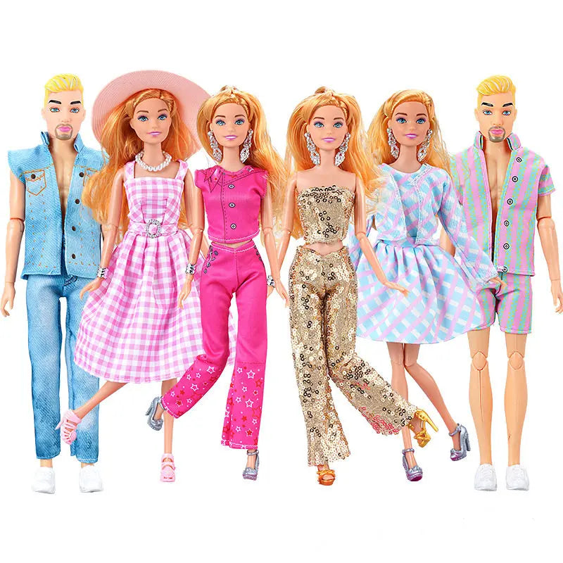 30 cm Modepuppe mit Gelenken – 1/6 BJD Ken & Female Doll mit Kleidung