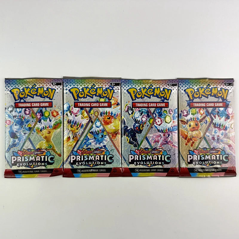 Pokémon Karten Prismatic 151 & Evolutions – 10/20 Karten Booster Pack (Englisch)
