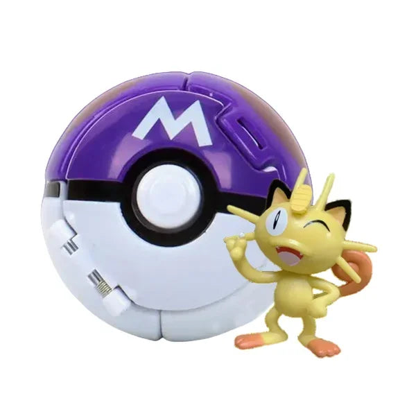 Pokéball mit Pokémon-Figur – Sammel-Set Pikachu, Gengar, Glumanda & mehr