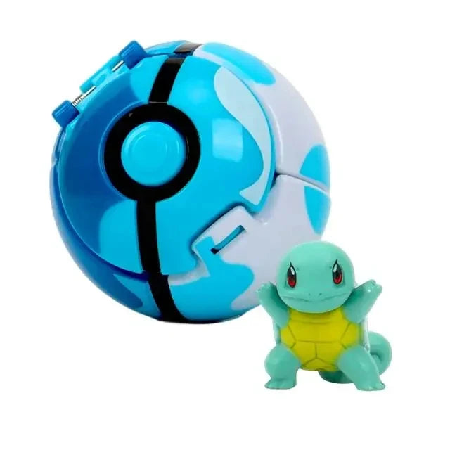 Pokéball mit Pokémon-Figur – Sammel-Set Pikachu, Gengar, Glumanda & mehr